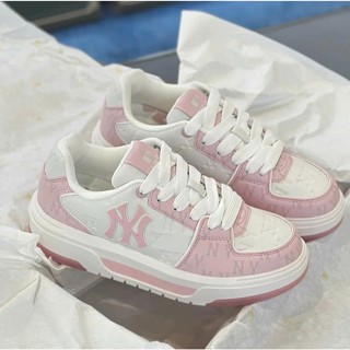  Giày sneakers unisex cổ thấp Chunky Liner Embo Monogram  Giày Thể Thao MLB Liner Embo Monogram Hồng Cao Cấp 