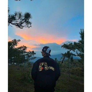 Áo Bomber Khoác Jacket Evisu Nam Nữ  phong cách Hàn Quốc,hàng xịn đẹp mặc siêu ấm 3 Lớp Trần Bông GREY OFFICIAL