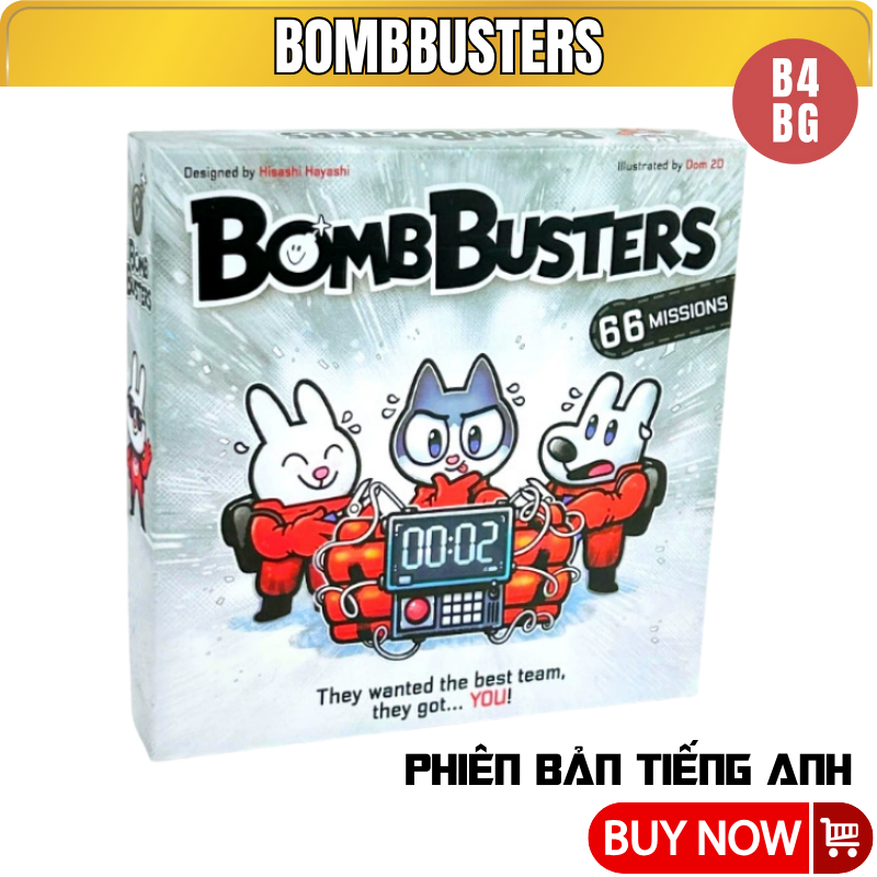 Board game Bomb Busters phiên bản tiếng anh có luật việt - B4KIDS