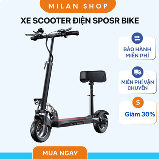 Xe scooter điện SPORT BIKE xe điện dáng đôi Chịu tải 200kg màn hình Led 50km/lần sạc tặng kèm yên cao cấp