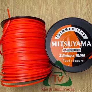  150 Mét Dây Cước Cắt Cỏ Vuông MITSUYAMA 3,0-3,5-4,0 mm 