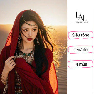 Khăn Choàng cotton lanh chống Nắng, Khăn Gió Sa Mạc, Đi Biển – 4 Mùa 2025