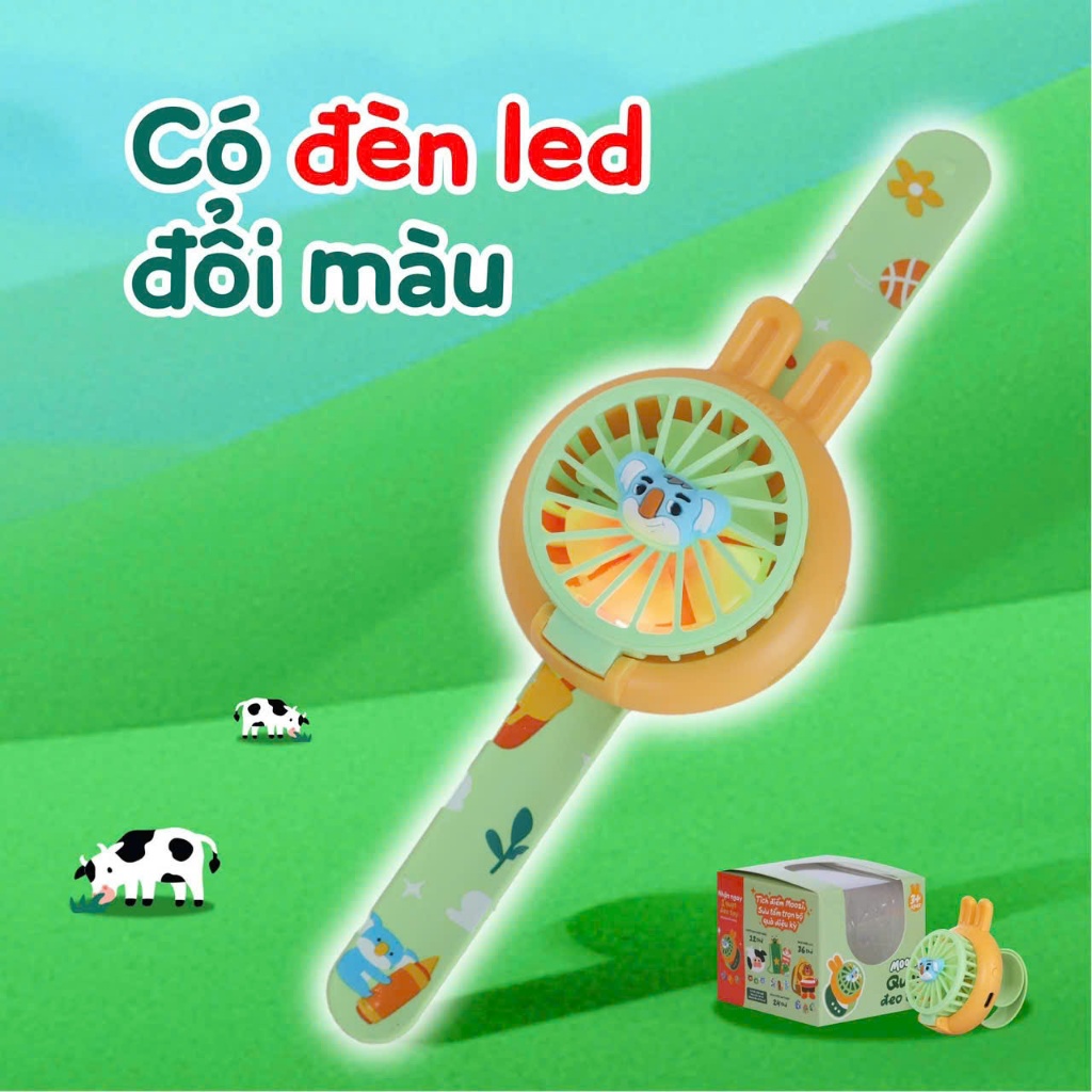 Đồng hồ quạt đeo tay Moozi