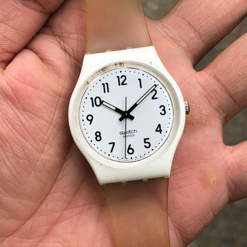 Đồng hồ Nam Nữ SWATCH SWISS thuỵ sỹ mặt trắng