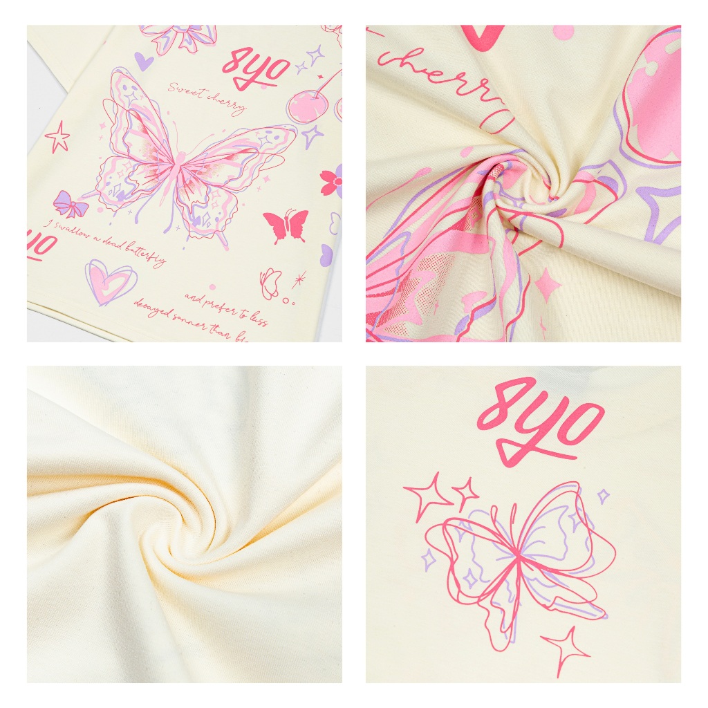 Áo Thun 8YO BUTTERFLY Tee Cotton Mềm Mịn Mát - Áo Phông Local Brand Unisex Nam Nữ Form Rộng | BigBuy360 - bigbuy360.vn
