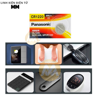 [1 vĩ 5 viên] Pin - Battery cmos CR1220 Panasonic 3V - Dùng cho các thiết bị điện tử