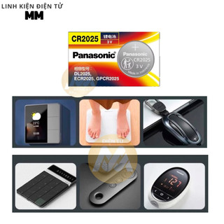 [1 vĩ 5 viên] Pin – Battery cmos CR2025 Panasonic 3V – Dùng cho các thiết bị điện tử