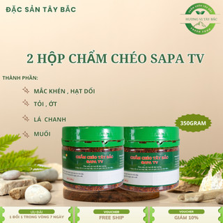  Combo 2 Lọ Chẩm Chéo SAPA TV – Gia Vị Tê Cay Chuẩn Tây Bắc – Lọ 350g 