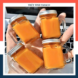 [COMBO 10 CHAI] Chai thủy tinh GINGER SHOTS 35ML có quai cầm mini cao cấp chuyên đựng nước ép gừng