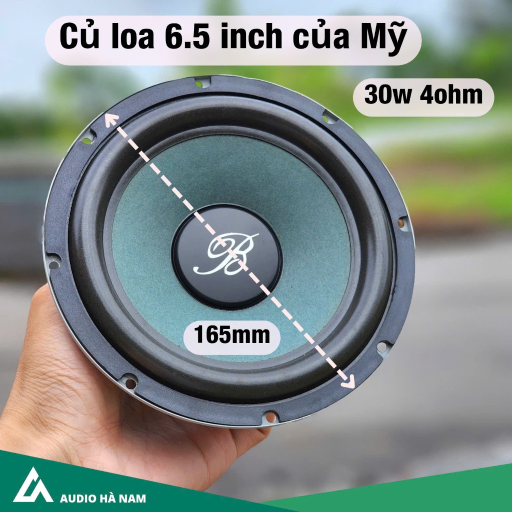 Củ loa 6.5 inch của Mỹ 4ohm 30w dải bass sâu lắng, dải mid chân thực rõ ràng