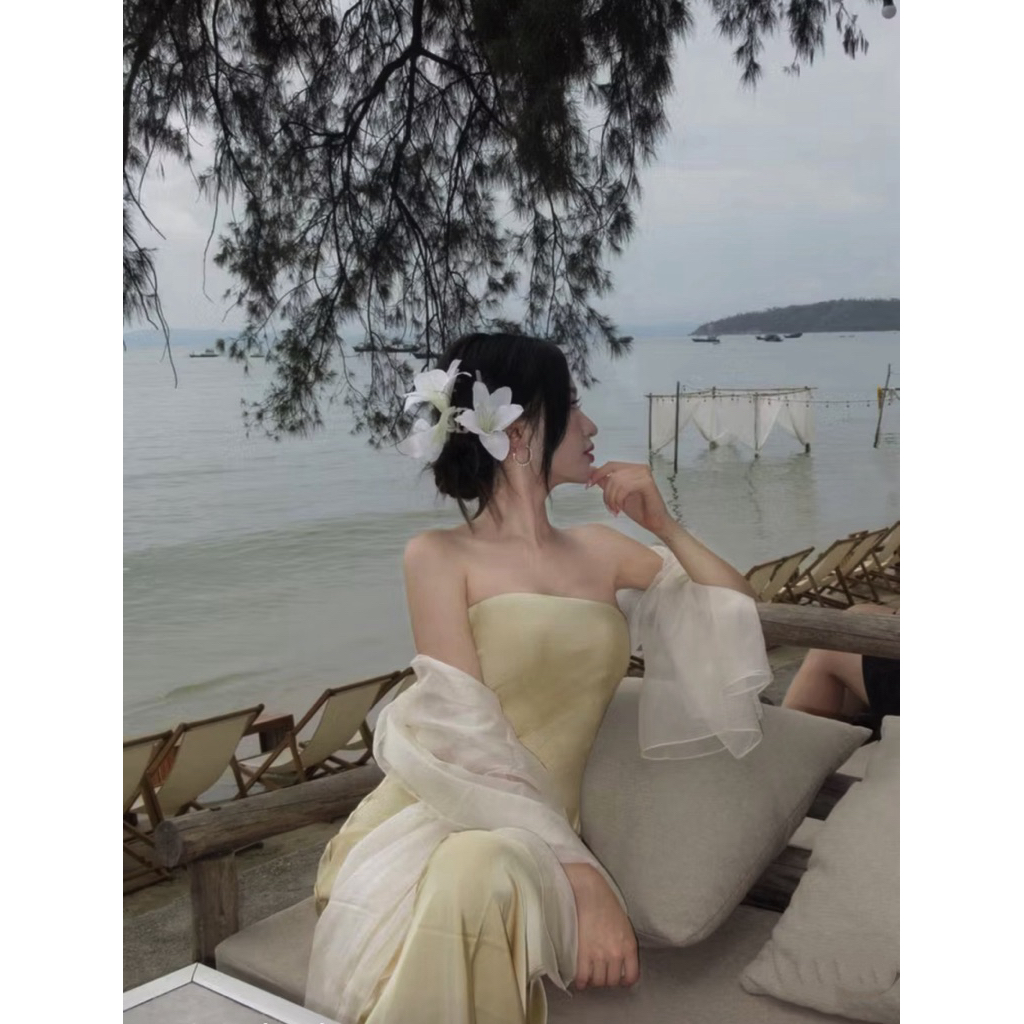 Đầm Lụa Cúp Ngực form dài dự tiệc,Váy lụa Hàn châu cao cấp sang chảnh tôn dáng gợi cảm | BigBuy360 - bigbuy360.vn
