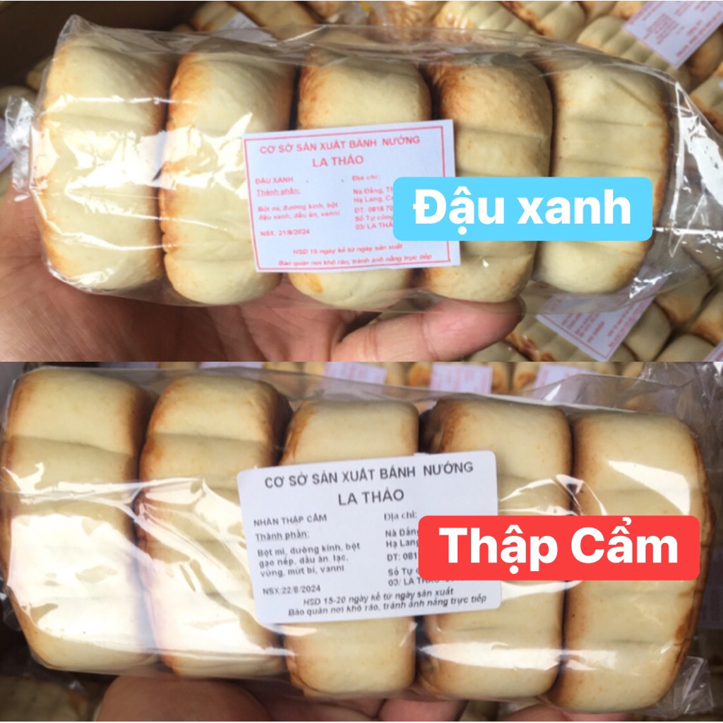   Bánh Chay  Bánh nướng La Thảo - Hạ Lang - Cao Bằng   1 túi 5 cái   nhân thập cẩm và nhân đậu xanh. 