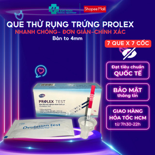 Que thử rụng trứng Prolex (hộp 7 que x 7 cốc)
