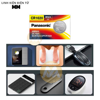 [1 vĩ 5 viên] Pin - Battery cmos CR1620 Panasonic 3V - Dùng cho các thiết bị điện tử