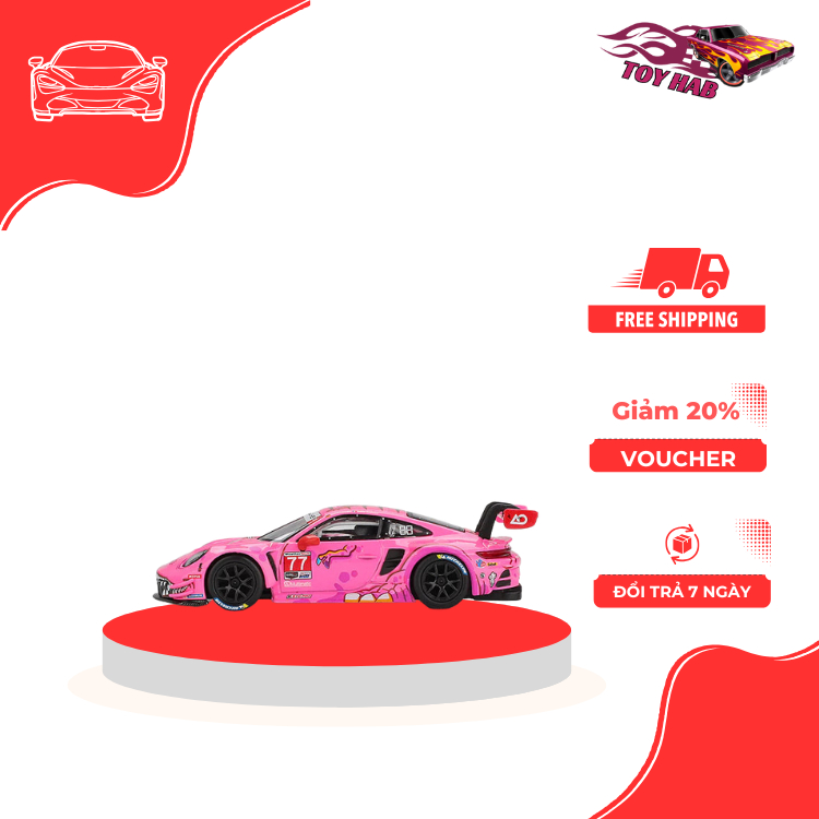 [ Bản tai xanh] Mô hình xe Mini GT 1:64 Porsche - 911 - GT3-R| TOY HAB