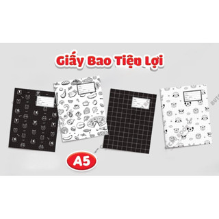 (GBT08) Set 10 Giấy Bao Tập tiện lợi sẵn bao kiếng dày đẹp (15.5x20.5cm)- VPP Mỹ Phương