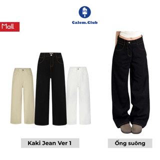 Quần Kaki Jeans ống suông Ver 1 Calem Club nhiều màu tôn dáng form unisex nam nữ