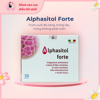 Alphasitol Forte trùm cuối đa nang bổ trứng hộp 30 gói hỗ trợ sức khoẻ sinh sản - Mẹ Rofi