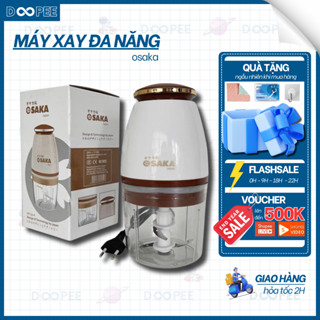 Máy Xay Đa Năng Osaka Nắp Đồng, Công Suất 350W, Máy Xay Sinh Tố Cầm Tay, Máy Xay Thịt Mini, Đa Năng