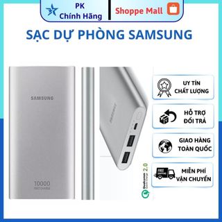Sạc Dự Phòng Samsung 10000MAH Hàng Chính Hãng Chất Lượng Cao,Pin Sạc Cực Tốt Cho Tất Cả Các Loại Máy
