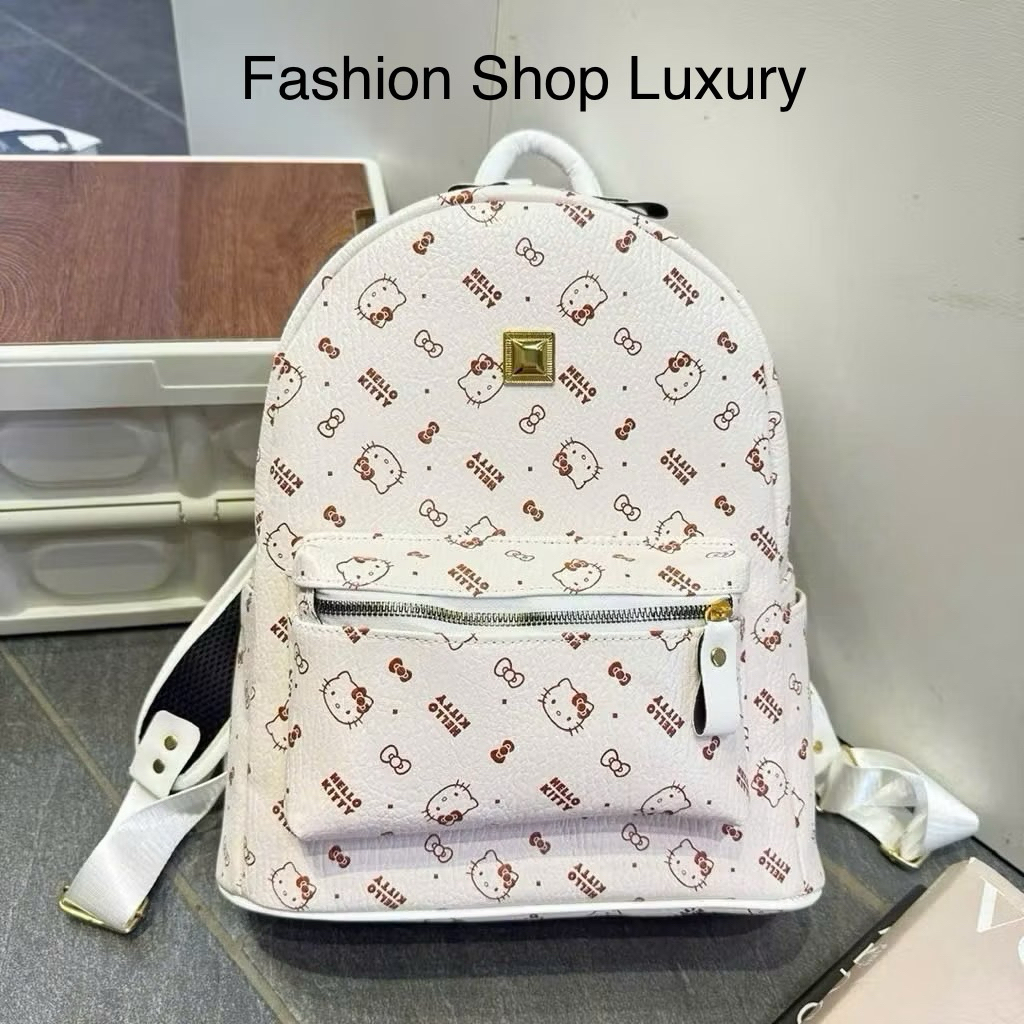 Balo đi học Hello Kitty size to 40 nam nữ thời trang đi chơi du lịch đựng vừa sách vở A4 KH 52 ( Dây Quai To )