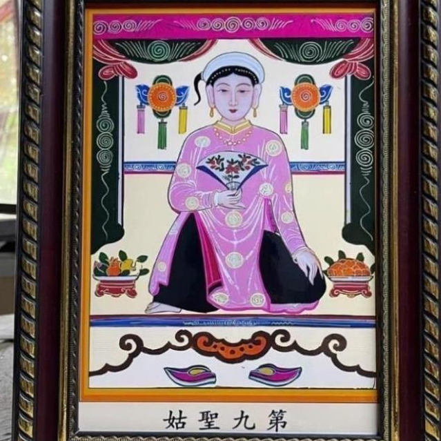 Tranh Cô Bơ, Cô Chín ( có khung ) KT 19*25, 28*38, 38*48cm DƯƠNG KHOA SHOP DƯƠNG KHOA SHOP
