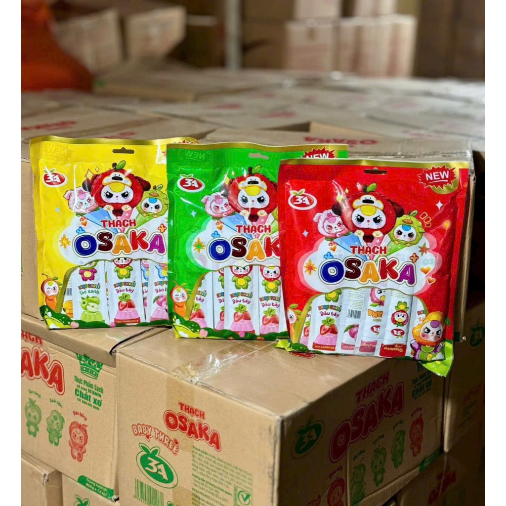 KẸO THẠCH ZÒN ZAI GÓI DÀI CÁC LOẠI