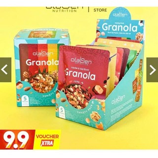  ✅️  CHÍNH HÃNG Combo 2 Hộp Granola Siêu Hạt Ngũ Cốc Dinh Dưỡng Loại Mix 5 Vị  10 túi nhỏ 50gr Hộp 500gr  