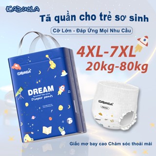 Bỉm Quần Kaduola Size 4XL Đến 7XL Cho Bé Cân Nặng Lớn 14-20 Miếng Hữu Cơ Mềm Mại