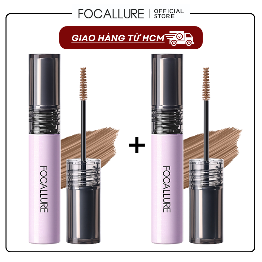 [Võ Hà Linh x Focallure] COMBO 2 Mascara Lông Mày Focallure Mềm Mờ Màu Tự Nhiên Không Vón Cục Chống Thấm Nước 24H 5gx2