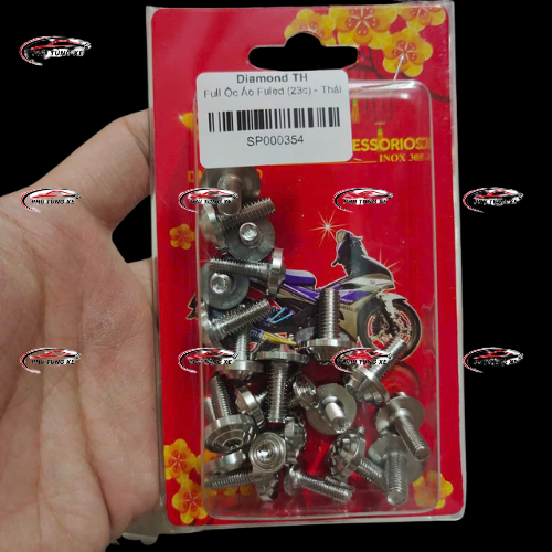  Flash Sale BỘ ỐC SALAYA FULL DÀN ÁO THÁI INOX 304 GẮN EX,WINNER,WAVE,DREAM,SIRIUS,FUTURE,VAR,AB,JUPITER Phụ Kiện Xe Máy 