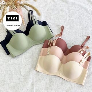 Áo Ngực Nữ Đúc Su Cúp Ngang Có Đệm Bàn Tay 2,5cm Nâng Ngực Tipi Áo Lót Nữ Chất Mịn Mát Ôm Dáng