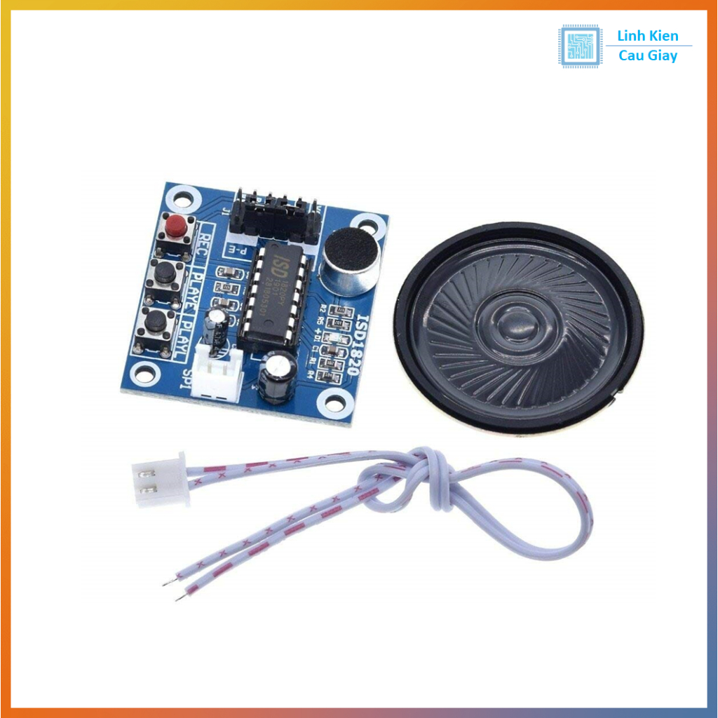 Module Ghi Âm ISD1820 Có Loa và Microphone