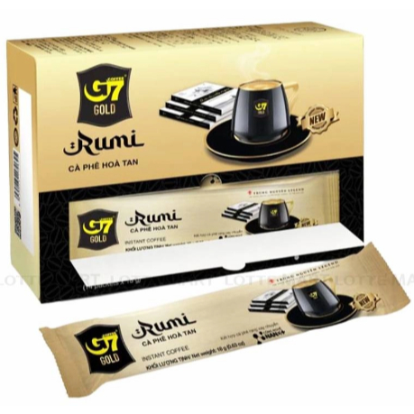 Cà Phê Hòa Tan G7 Gold Rumi Hộp 14 Gói x 18G