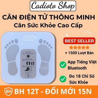 Cân Điện Tử Thông Minh Max 180Kg – Cân Sức Khỏe Cao Cấp Đo BMI Mỡ Body Fat Chính Xác 