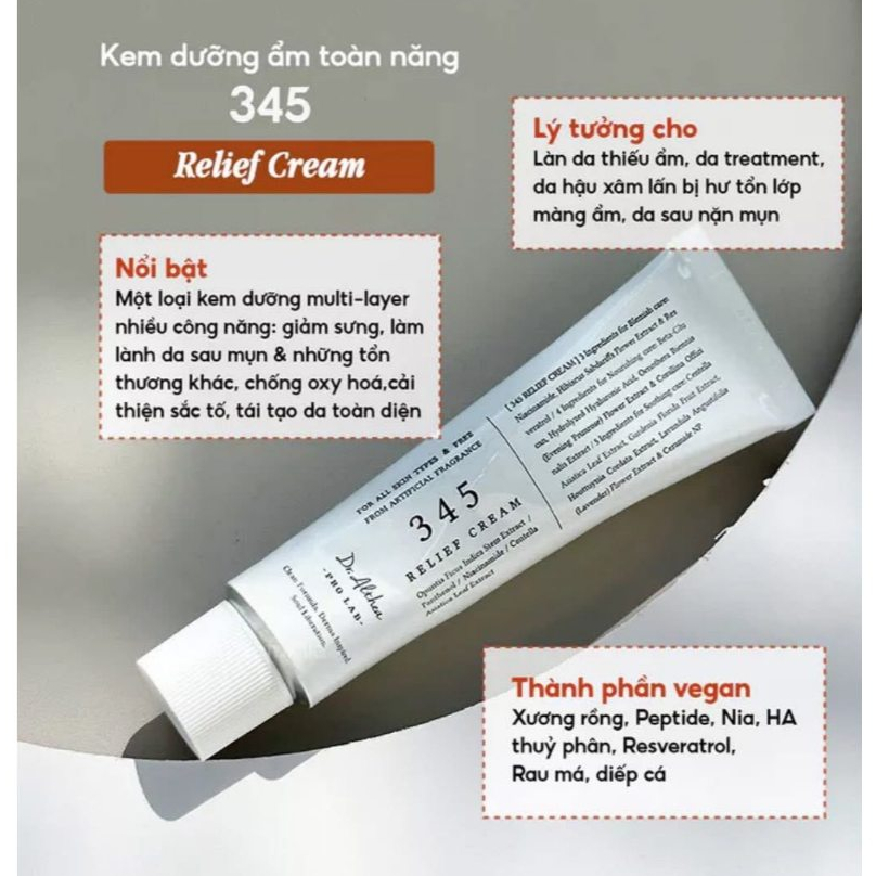 Kem dưỡng 345 Relief Cream fullsize 50ml