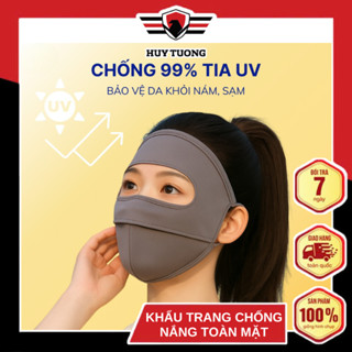  Khẩu Trang Chống Nắng Toàn Mặt Chống UV – Chất Lụa Băng Mịn Mát Thoáng Khí 