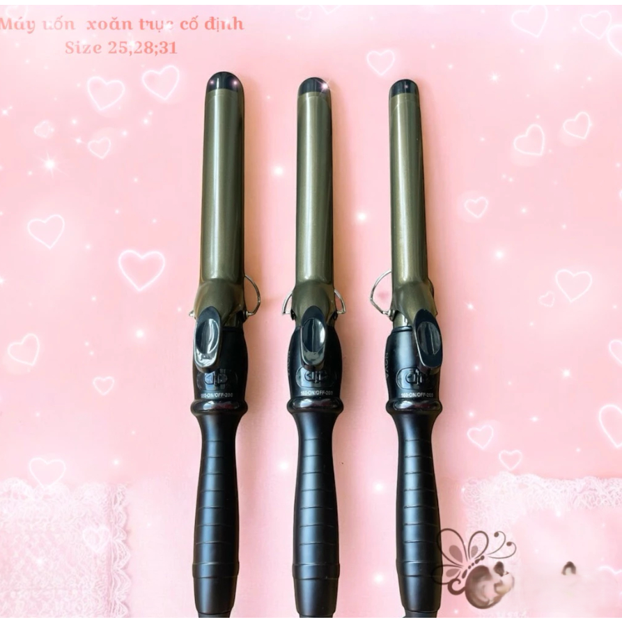 Máy uốn xoăn tóc nova trục cố định xoăn nhanh size 25, 28, 32 mm