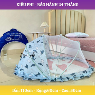 Màn Mùng chụp tự bung, màn ngủ chống muỗi gấp gọn cho em bé sơ sinh, bé lớn 0 - 3 tuổi