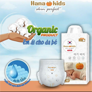 50 miếng bỉm quần Hana Kids mỏng nhẹ đủ size cho bé yêu bỉm quần hữu cơ dịu nhẹ cho làn da em bé