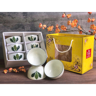 Bát ăn cơm chén ăn cơm gốm sứ Bộ bát đĩa decor Gốm Phúc Đạt
