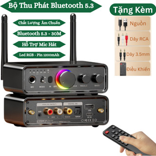 Bộ Thu Phát Bluetooth 5.3 HiFi - Kết Nối RCA, Optical, AUX, USB - Hỗ Trợ Micro Karaoke - Chuyên Nhạc Sống, Âm Thanh Chất
