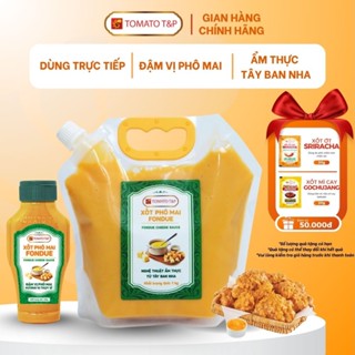Sốt phô mai Fondue chấm bánh que, bánh mì, thịt nướng, hải sản - Tomato T&P