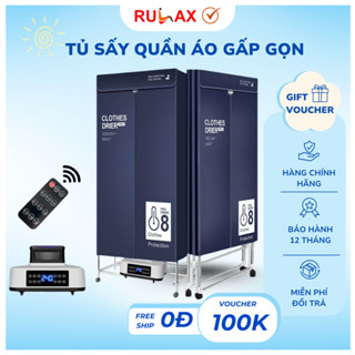 Tủ Sấy Quần Áo Rulax, Công Suất 2000W- Tủ Sấy Quần Áo Thông Minh Màn Hình Cảm Ửng Điều Khiển Từ Xa