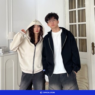 Áo Khoác Hoodie zip On My Way Áo khoác hoodie zip mũ 2 lớp boxy Local Brand Chính Hãng City Cycle livestream