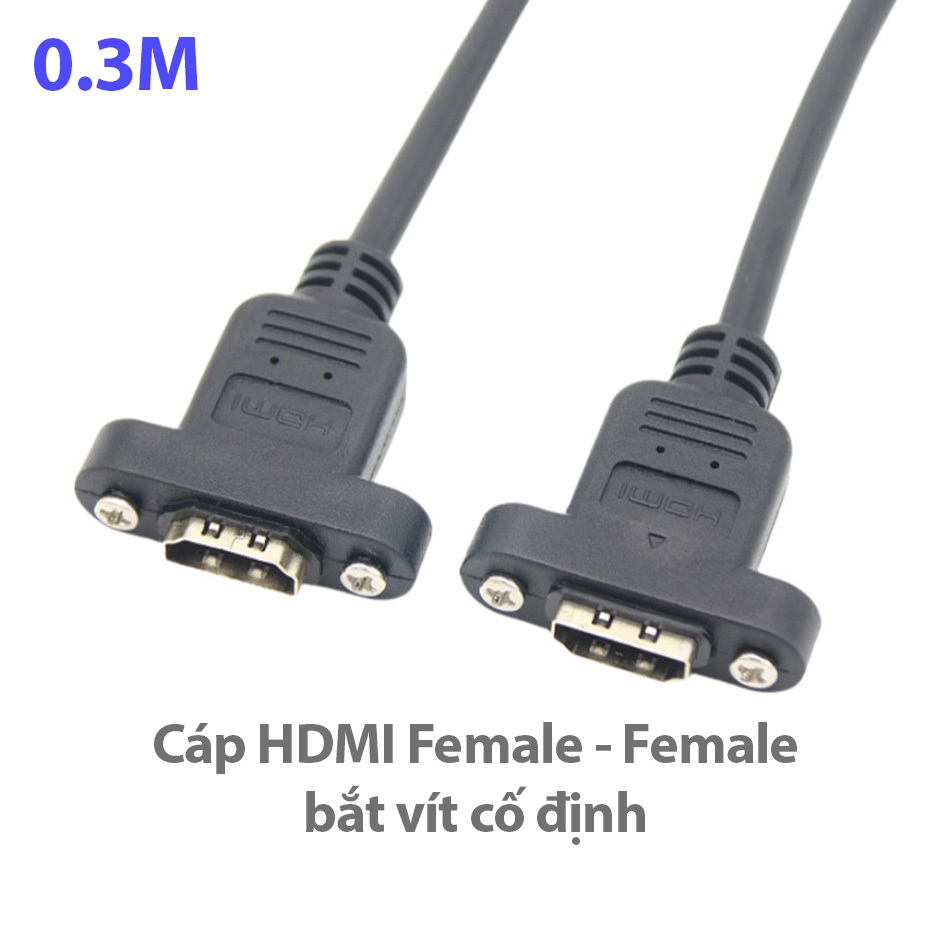 Cáp nối HDMI hai cổng cái (female to female) 30cm, 4K60Hz