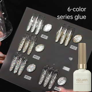  sơn gel nhũ kim tuyến nhiều màu chất gel đậm đặc ánh kim tuyến sáng 