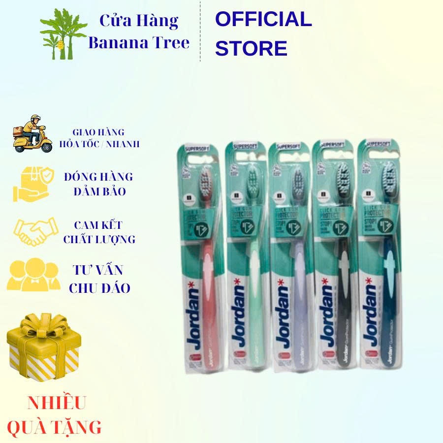[Mua 1 tặng 1] Bàn chải đánh răng Jordan Click Gum Protector