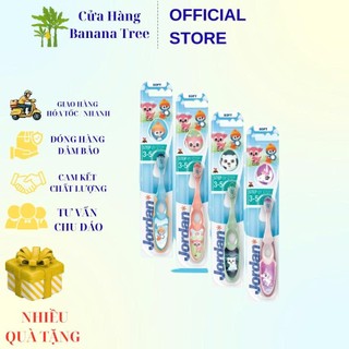 Bàn chải đánh răng jordan dành cho trẻ em từ 3 - 5 tuổi