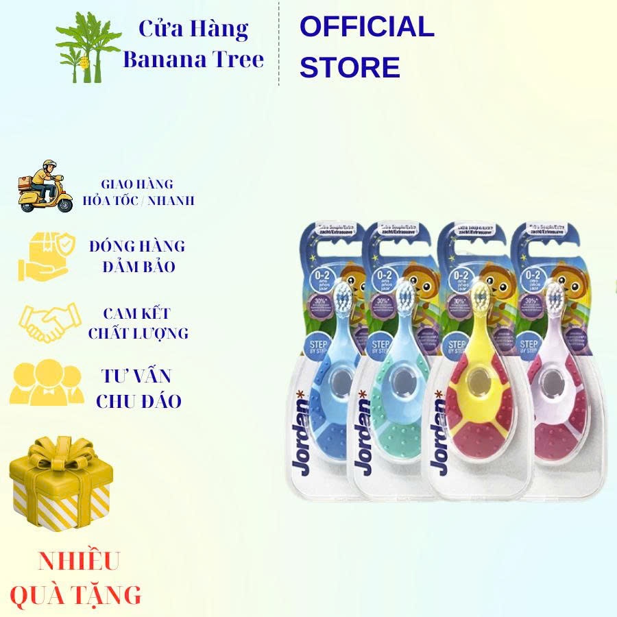 Bàn Chải Jordan Cho Bé Step 1 ( 0_2 Tuổi)